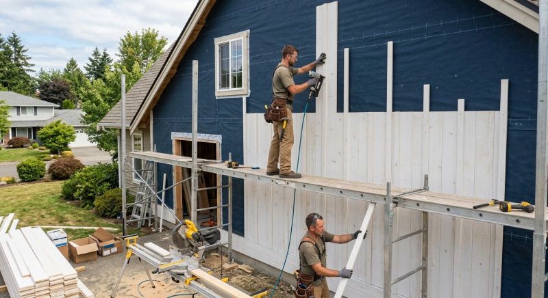 Batten Siding Installation