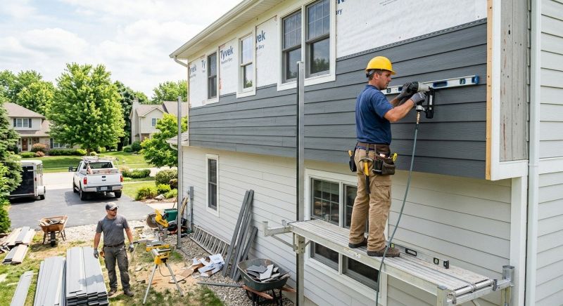 Synthetic Siding Installation