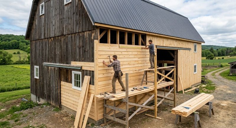 Barn Siding Installation in Exeter, RI