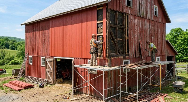 Barn Siding Replacement in Westerly, RI