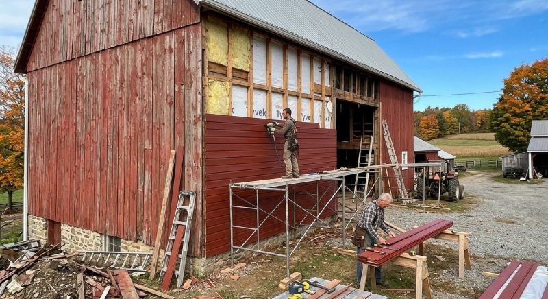 Barn Siding Replacement in North Stonington, CT