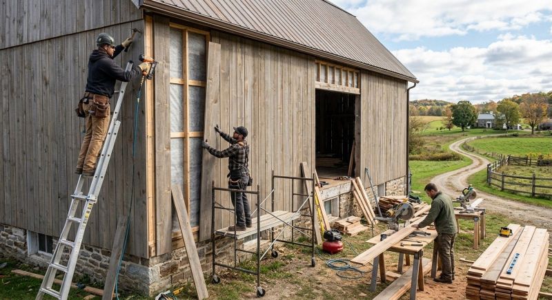Barn Siding Replacement in Preston, CT