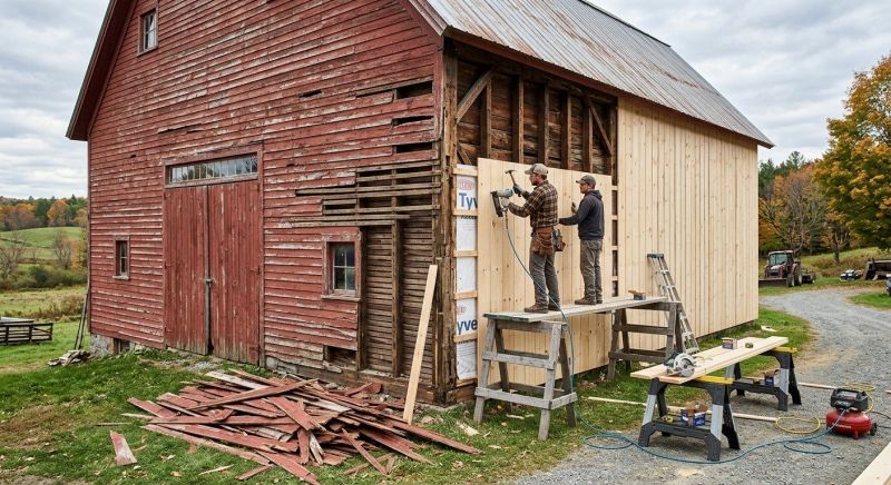Barn Siding Replacement in Wakefield, RI