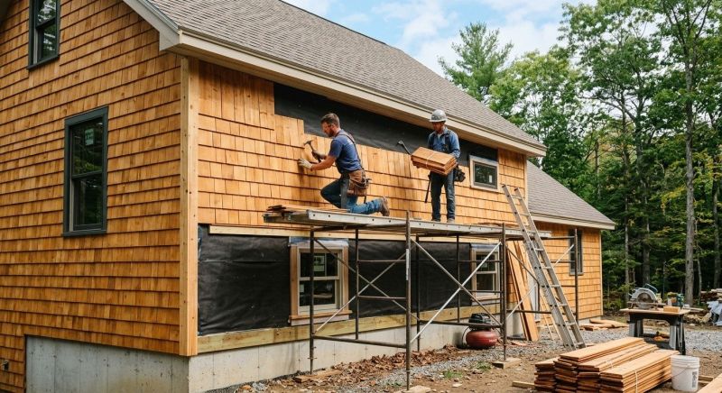 Cedar Siding Installation in Jamestown, RI