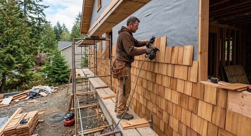Cedar Siding Installation in West Kingston, RI