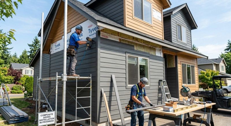 Composite Siding Installation in Bradford, RI