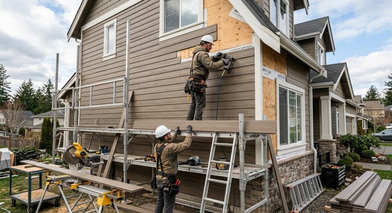Composite Siding Installation in Exeter, RI
