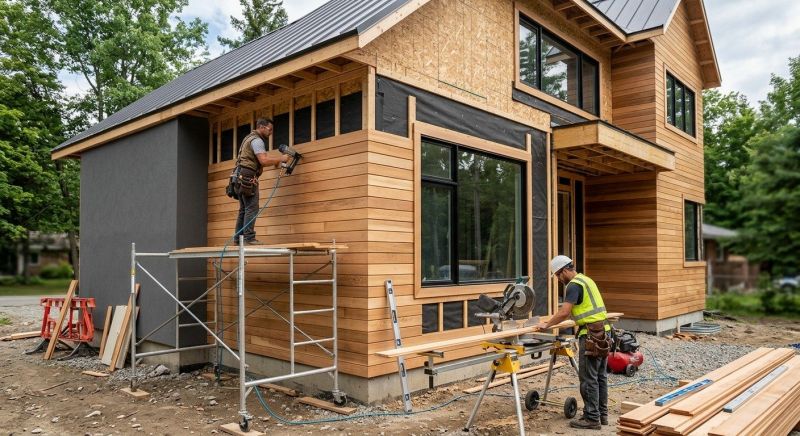 Faux Wood Siding Installation in Charlestown, RI