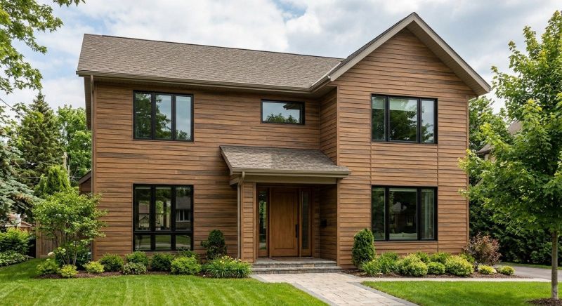 Faux Wood Siding Installation in Exeter, RI