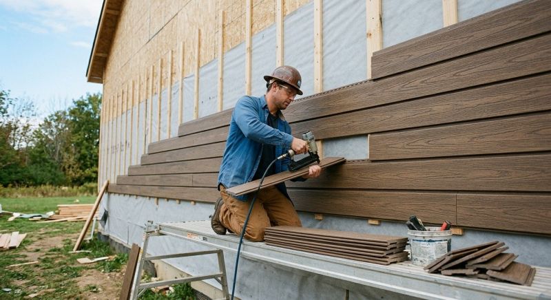 Faux Wood Siding Installation in Ledyard, CT