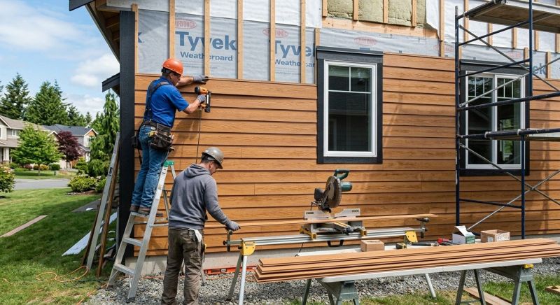 Faux Wood Siding Installation in Narragansett, RI
