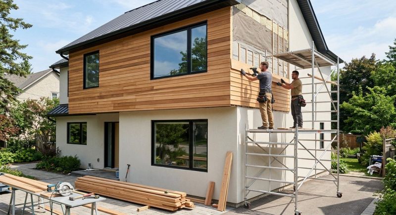 Faux Wood Siding Installation in Norwich, CT