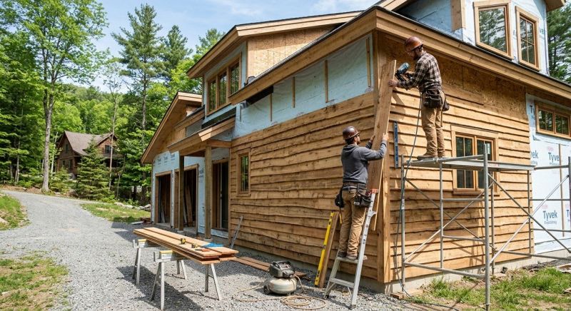 Faux Wood Siding Installation in Pawcatuck, CT