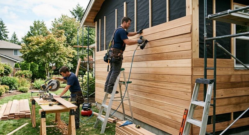 Hardwood Siding Installation in North Stonington, CT