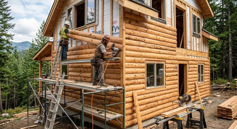 Log Siding Installation in Groton, CT