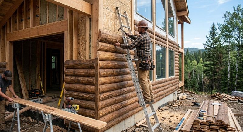 Log Siding Installation in Jamestown, RI