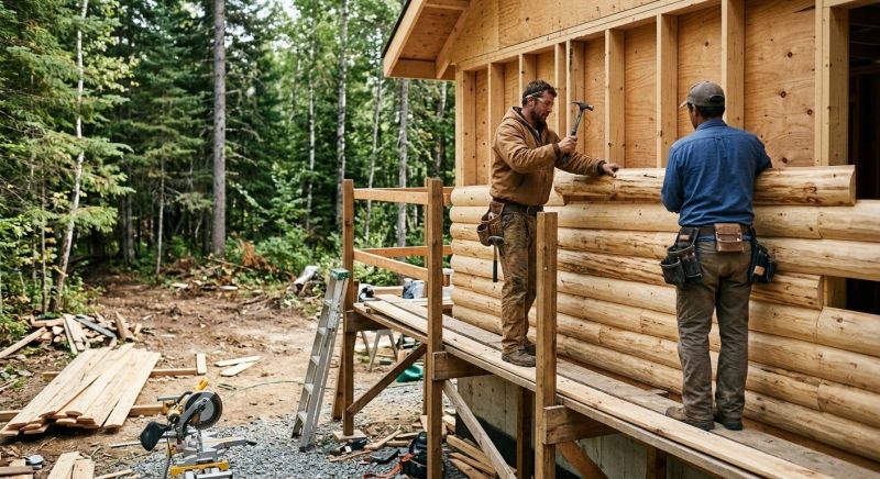 Log Siding Installation in Jewett City, CT