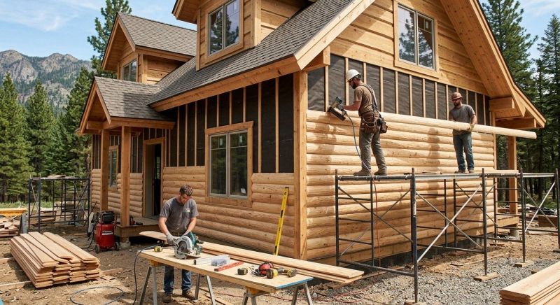 Log Siding Installation in Preston, CT