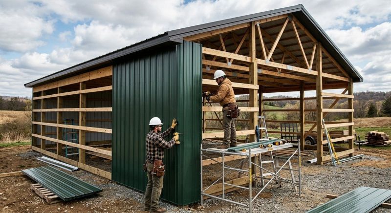 Metal Barn Siding Installation in Westerly, RI