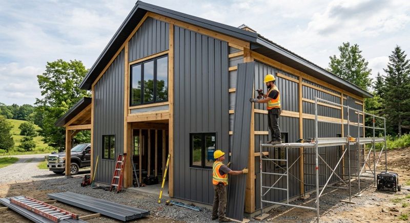 Metal Barn Siding Installation in Westerly, RI