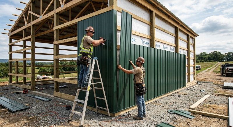 Pole Barn Siding Installation in Westerly, RI