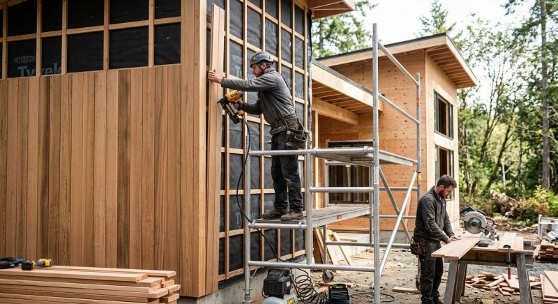 Wood Cladding Installation in East Lyme, CT