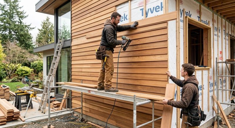 Wood Cladding Installation in Groton, CT