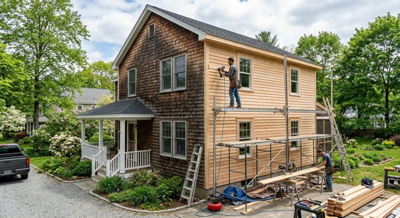 Wood Siding Replacement in Jamestown, RI